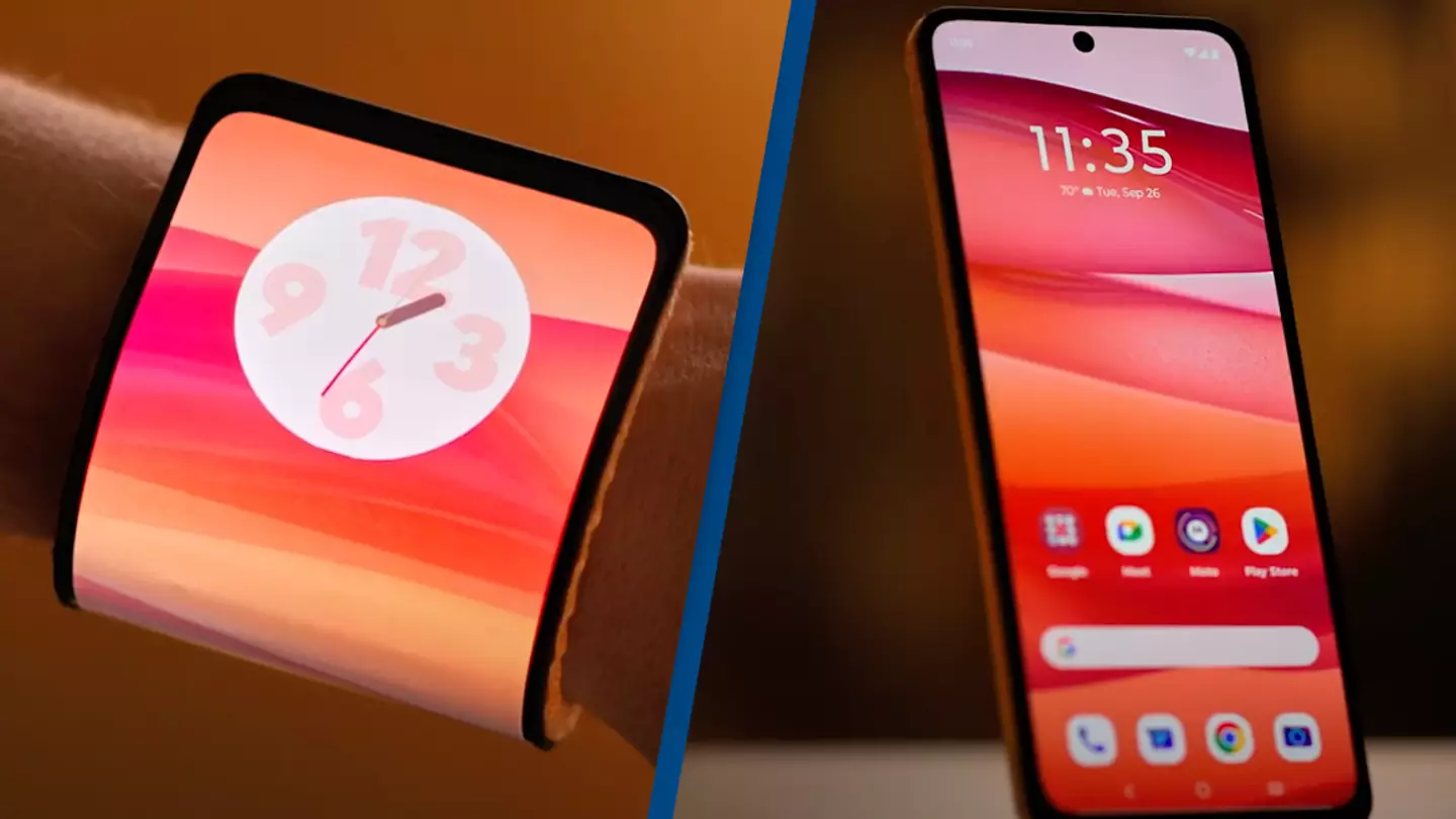 Motorola unveils new foldable smartphone that you can bend around your wrist