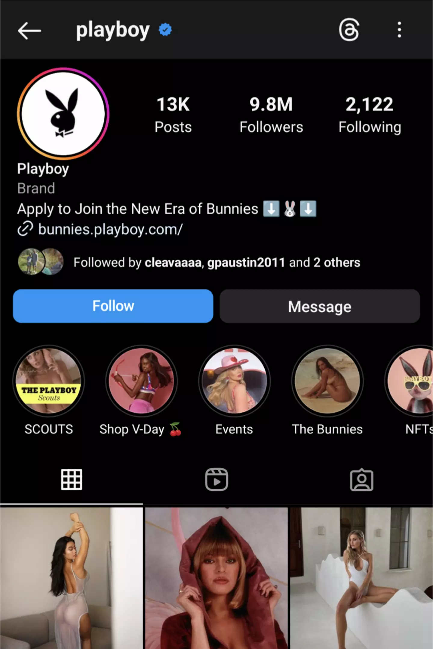 Playboy is recruiting new influencers to join their platform.