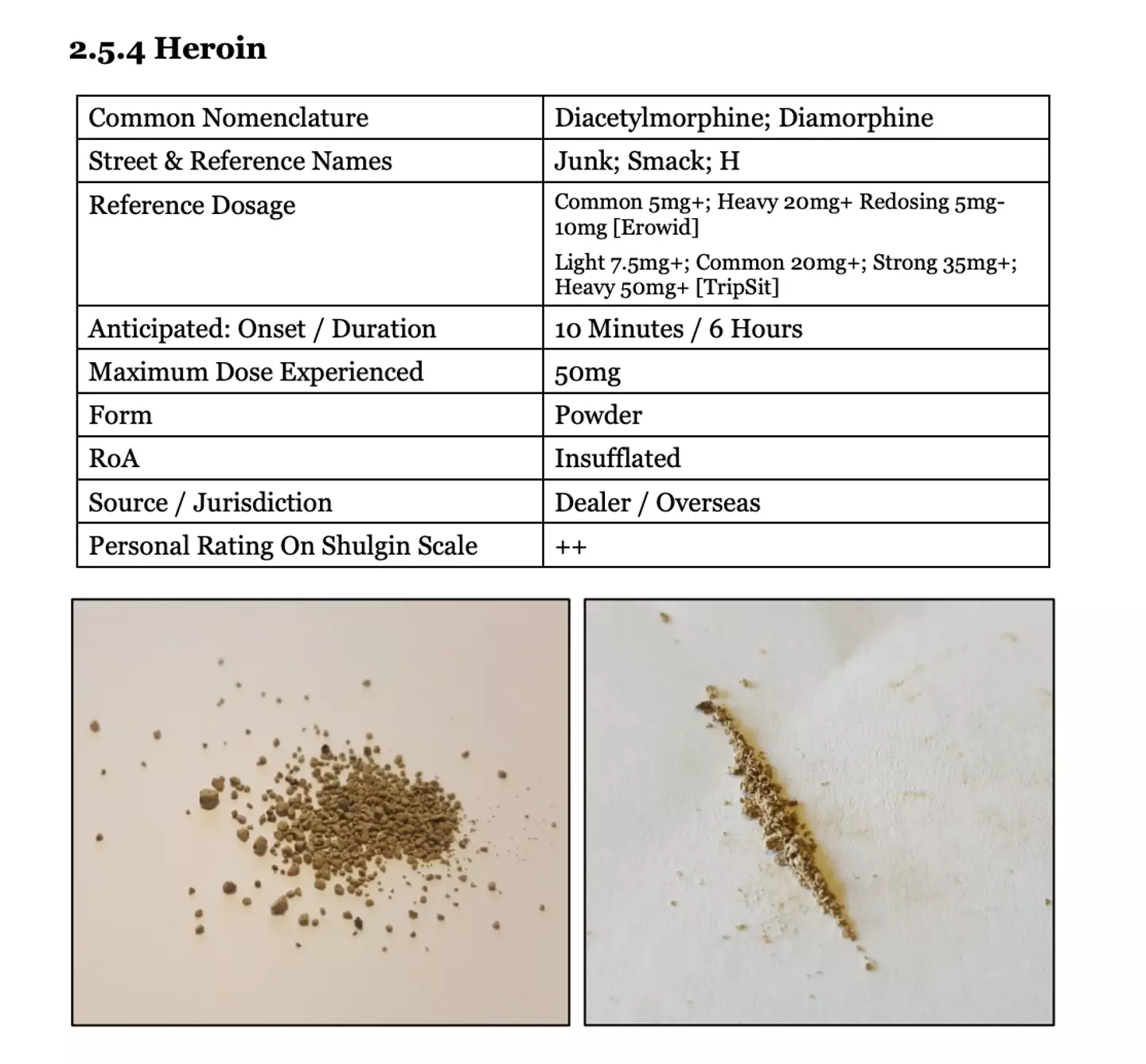 Trott gives detailed descriptions of the drugs he's tried in his book.