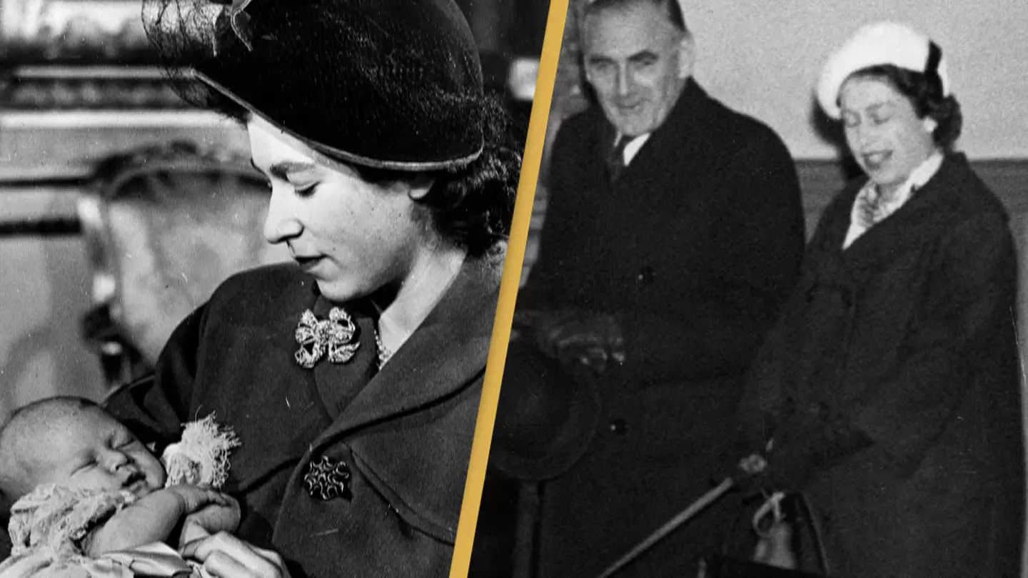 Extremely rare photos of Queen Elizabeth pregnant are going viral