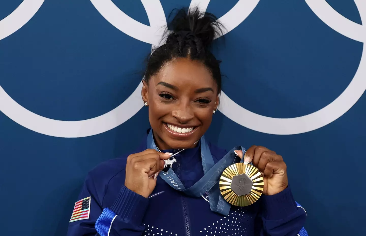 Simone Biles has secured multiple gold medal in the Paris Oympics.(Jamie Squire/Getty Images)