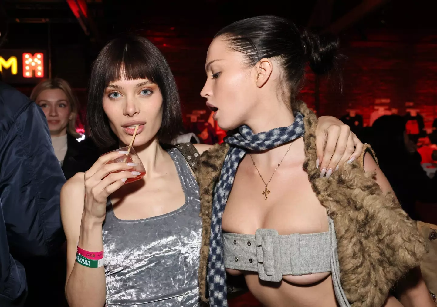 Lana (pictured left) with Alex Janai. Credit Rodin Eckenroth/Getty Images