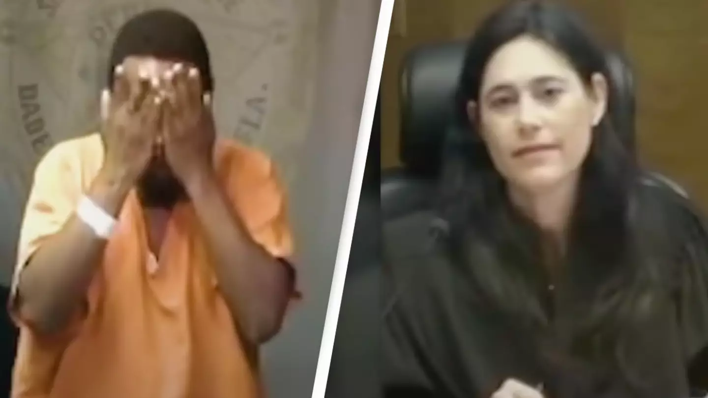 Felon appears visibly uncomfortable as he faces judge who recognized him from school