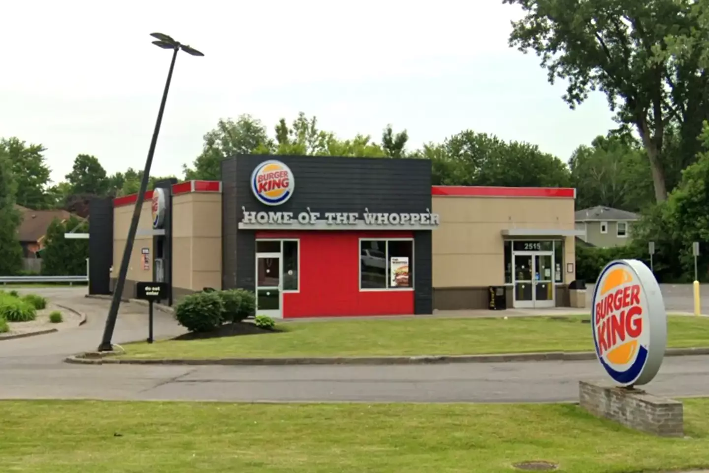 The incident happened at the Burger King branch in Getzville, NY. (Google Maps)