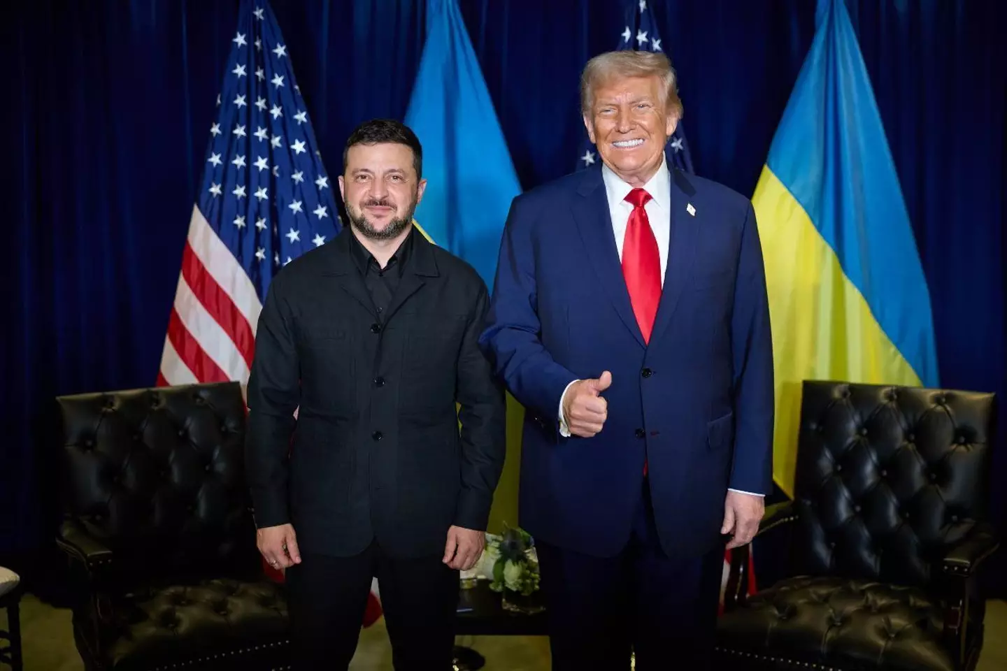 Zelenskyy insisted his relationship with Trump is better than it was before (Ukranian Presidency / Handout/Anadolu via Getty Images)