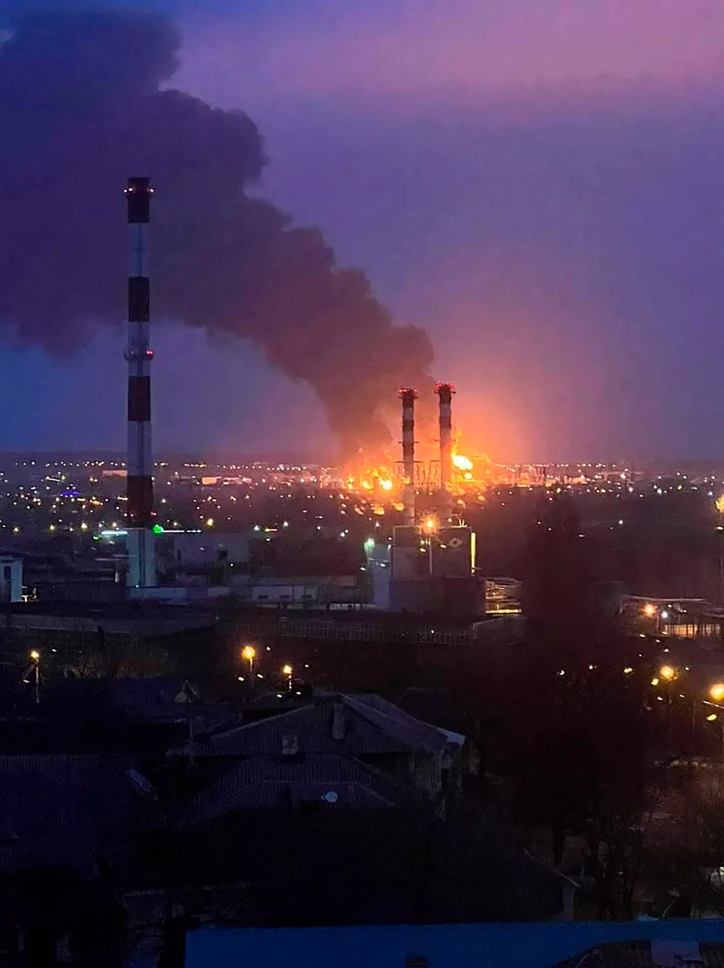 Ukraine has been accused of striking an oil facility in Russia.