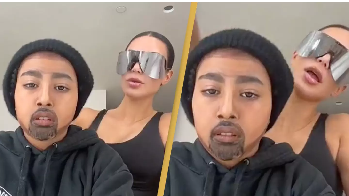 Fans confused by ‘weird’ new video of Kim Kardashian and daughter North West dressed as Kanye