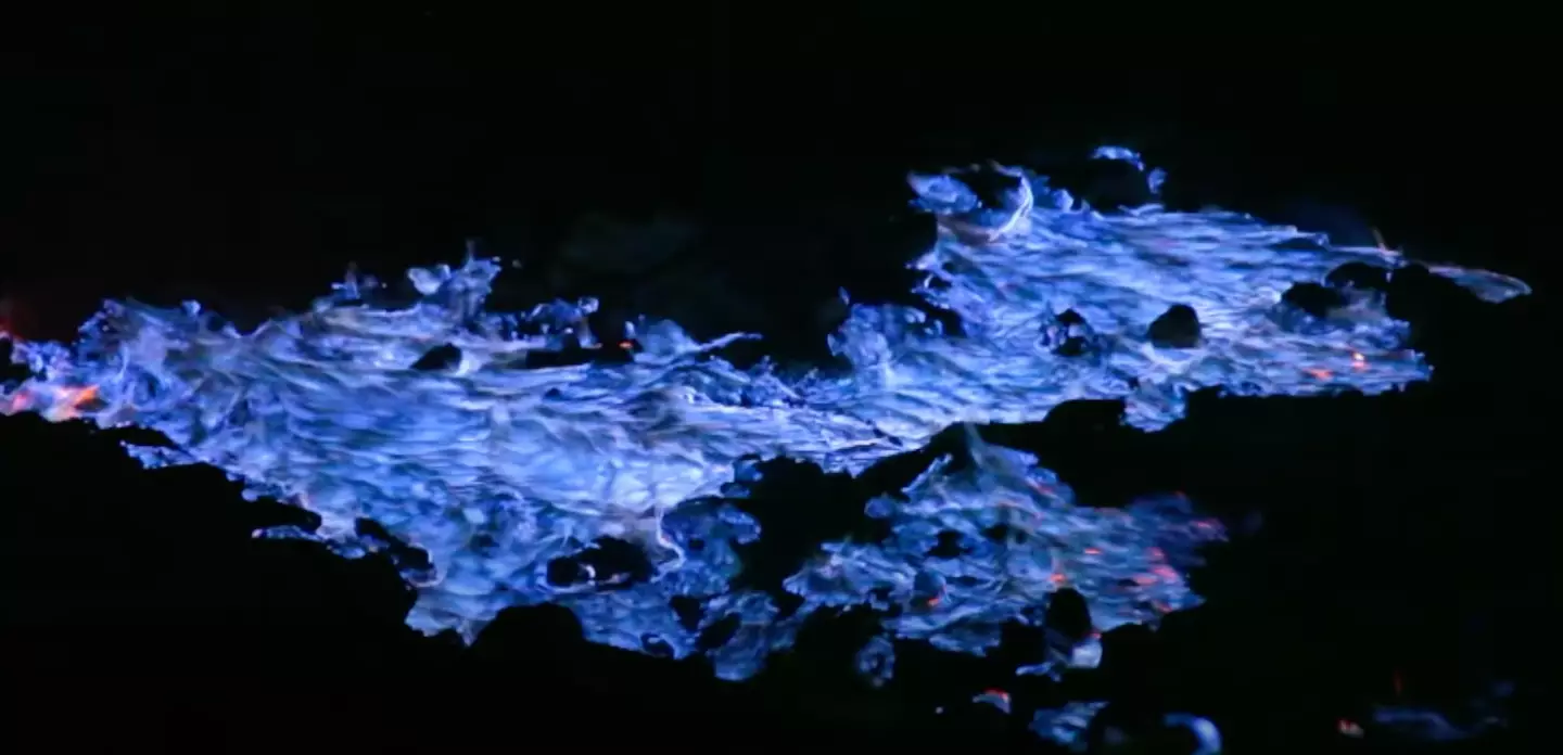 Blue Lava at night, Kawah Ijen. (NO_IM_THE_BATMAN)