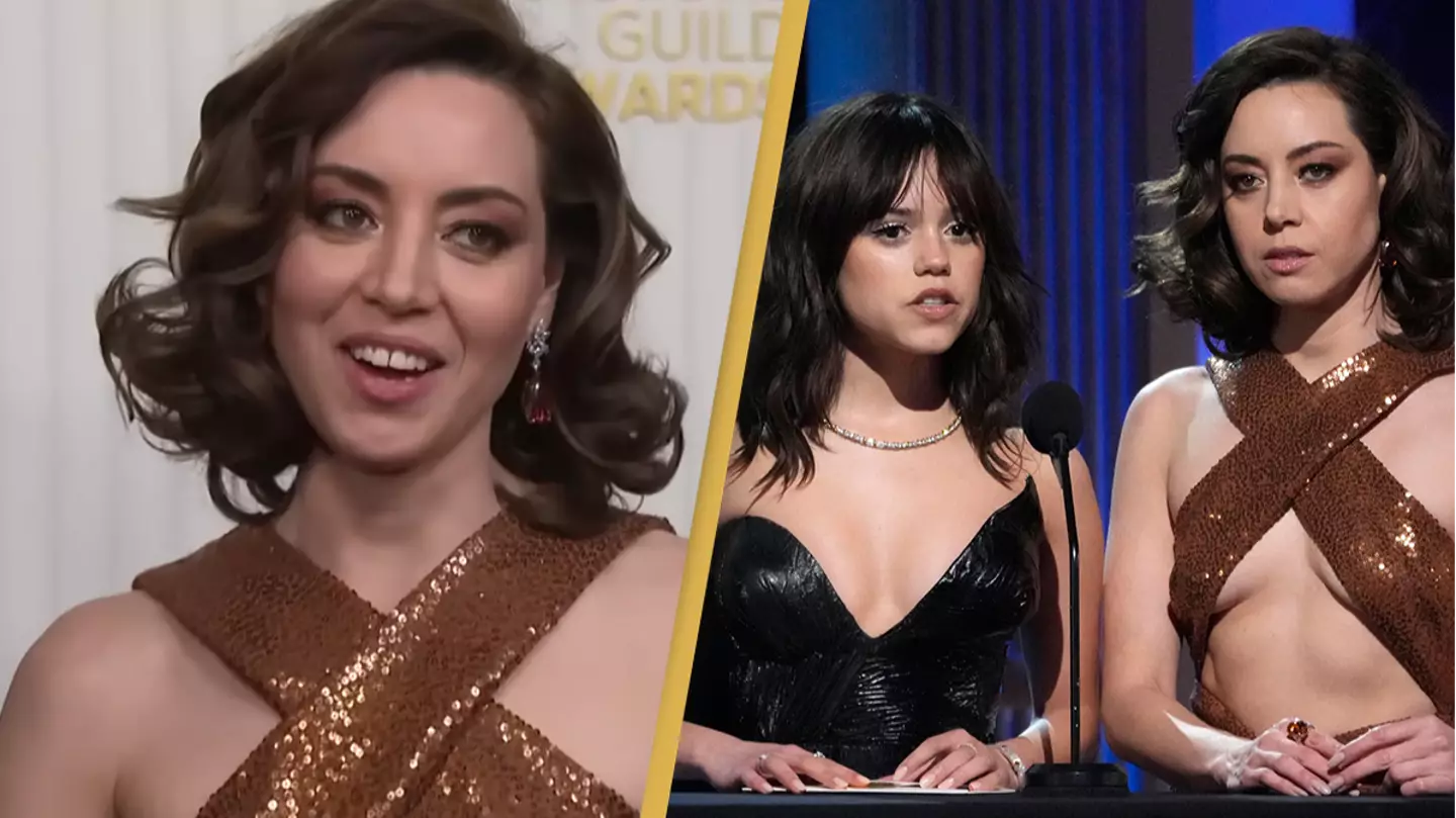 Aubrey Plaza confirms she's 'down' to collaborate with Jenna Ortega after crushing SAG Awards