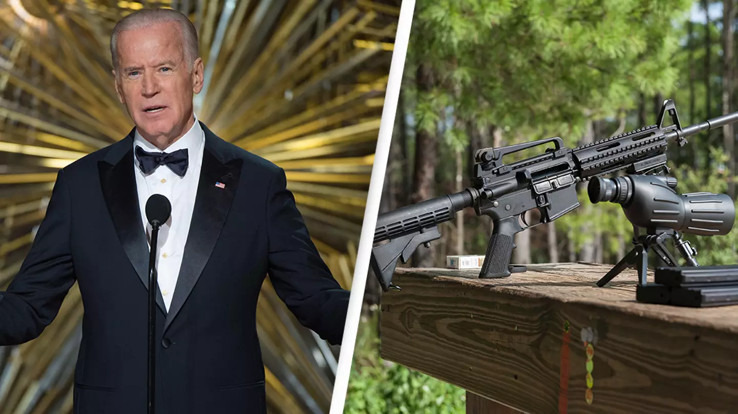 President Joe Biden begs America to ban assault weapons