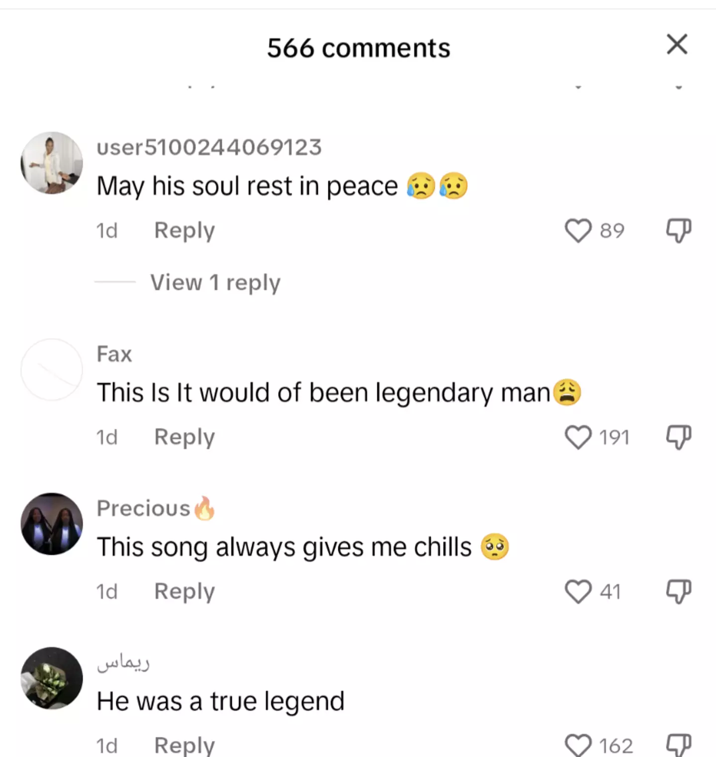 Fans shared their thoughts on the King of Pop.