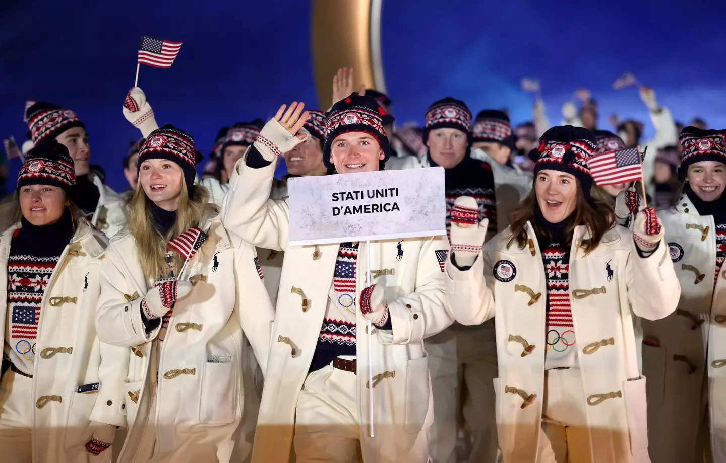 Many people noted on social media that the crowd wasn't booing the American athletes (Cameron Spencer / POOL / AFP via Getty Images)