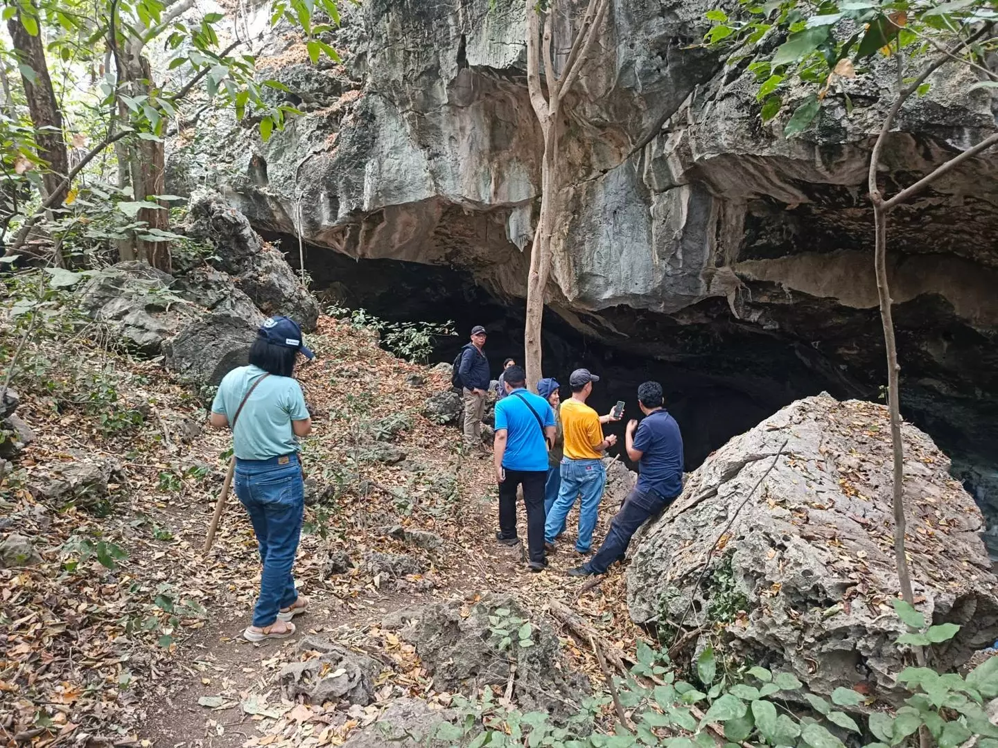 The skeleton challenges previous beliefs about prehistoric activity in the country (นสพ.ประจวบโพสต์/Prachuap Post/Facebook)