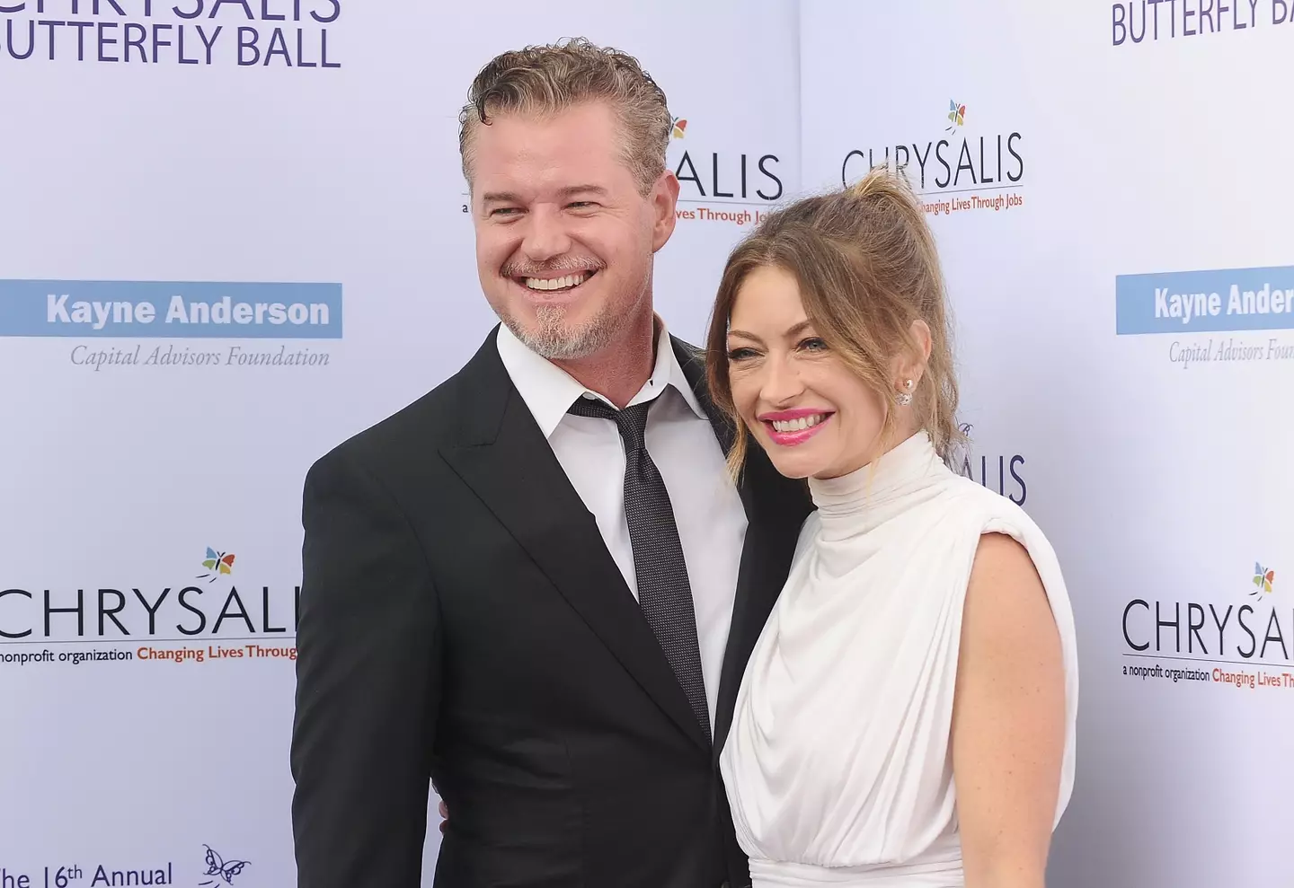 Eric Dane and wife Rebecca Gayheart pictured together in 2017 (Jason LaVeris/FilmMagic)