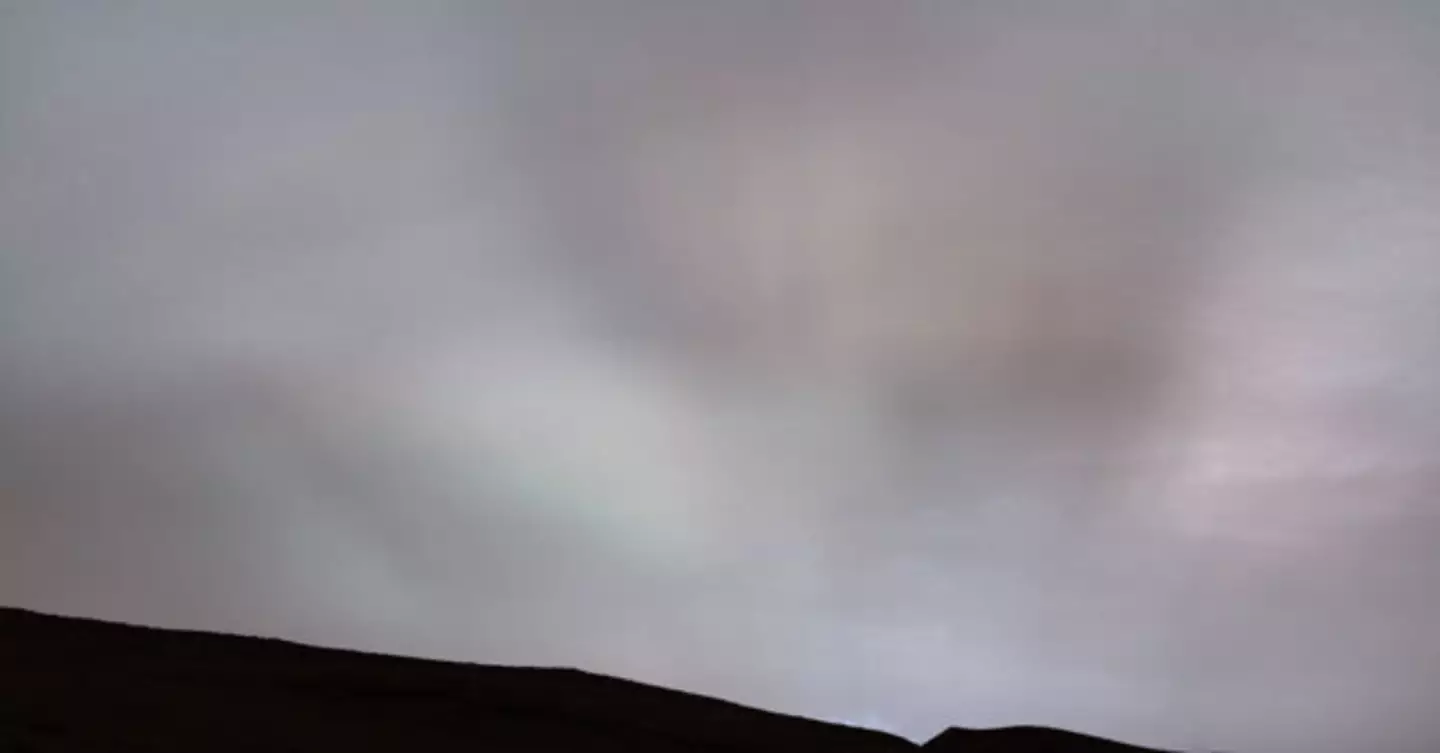 NASA's Curiosity rover has captured a sunset on Mars.