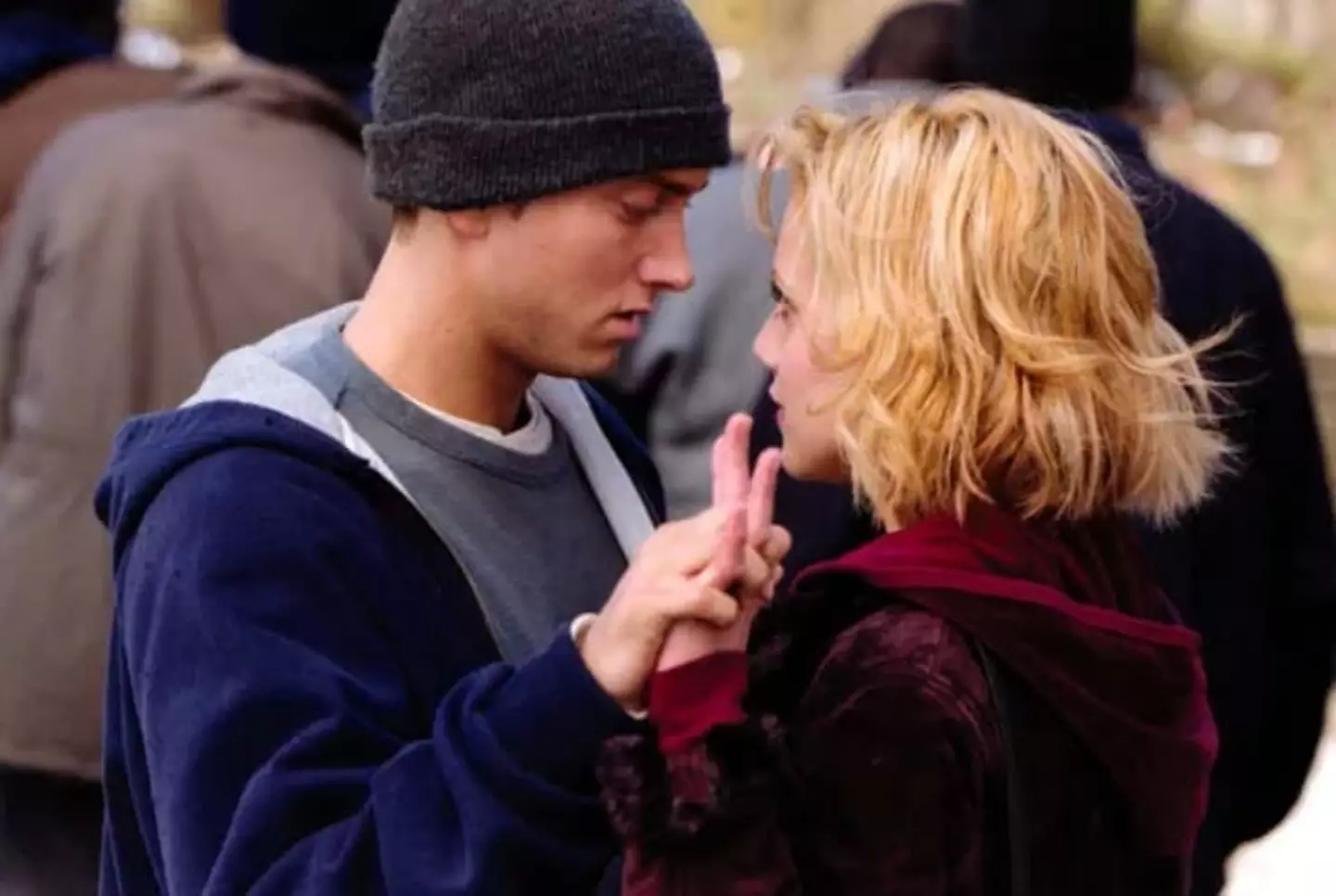 Murphy was taught the cheeky gesture whilst filming 8 Mile.