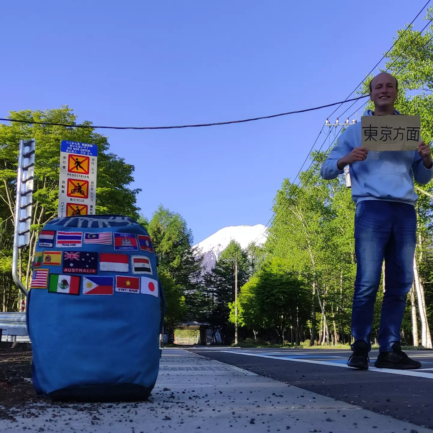 The content creator fell in love with Japan (Supplied)