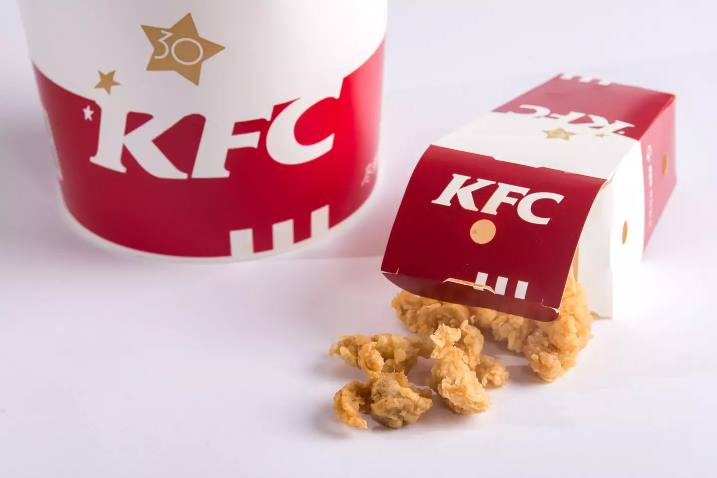 Another bite-sized item by KFC currently on the menu is the chain's popcorn chicken.