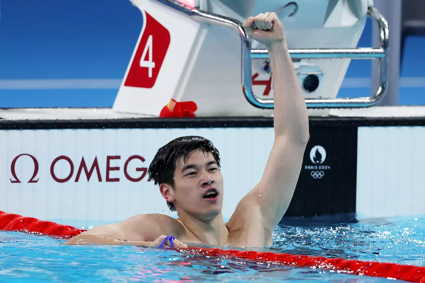 China's Pan Zhanle broke the men's 100m freestyle world record by 0.4 seconds. (Sarah Stier/Getty Images)