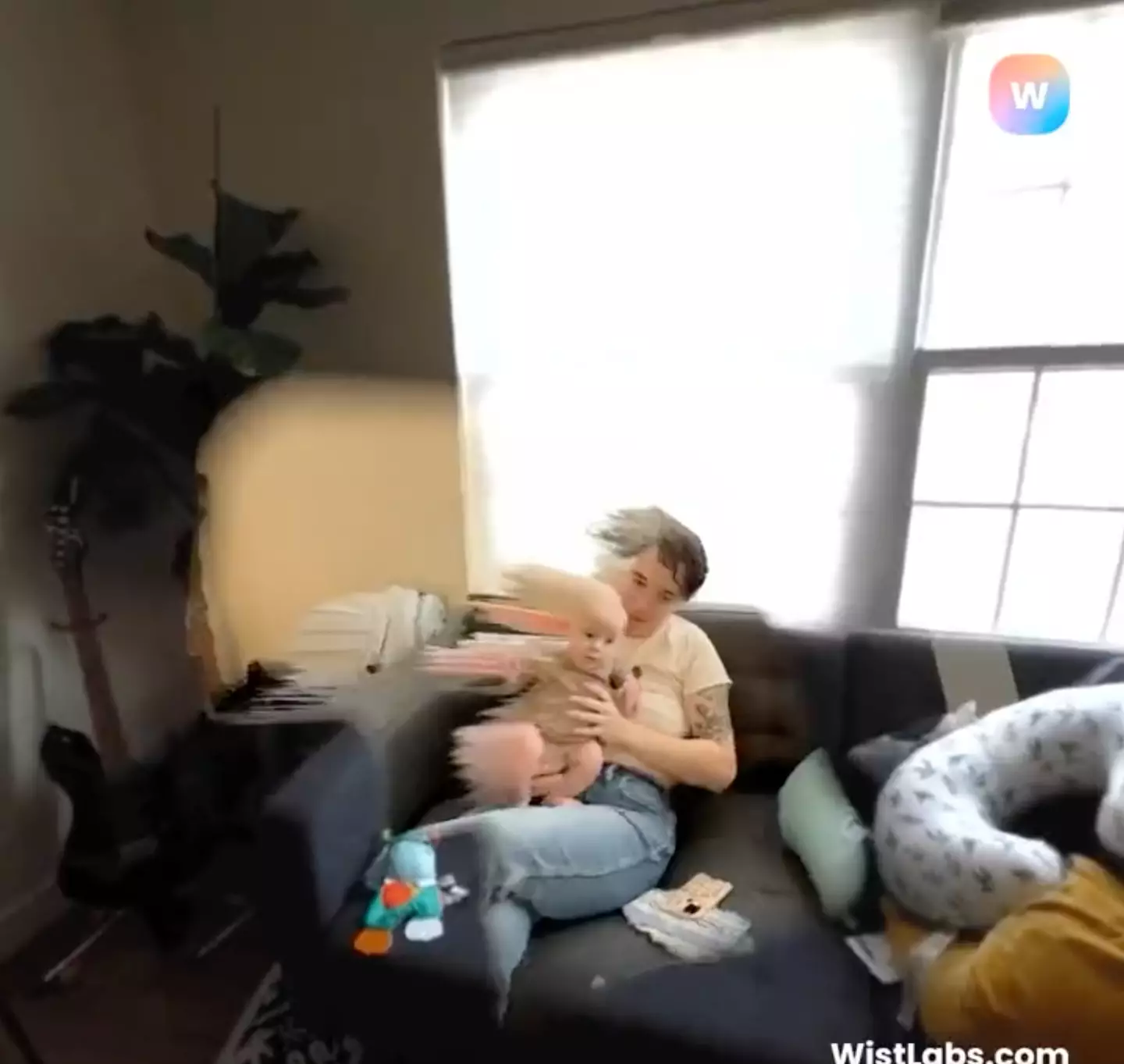 The app captures moments in time.