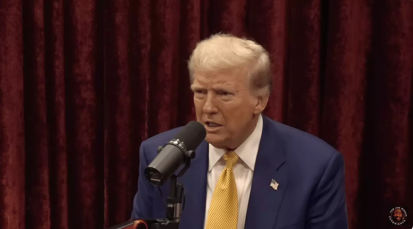 Donald Trump spoke with Joe Rogan on the popular Joe Rogan Experience podcast (Youtube/Joe Rogan Experience)