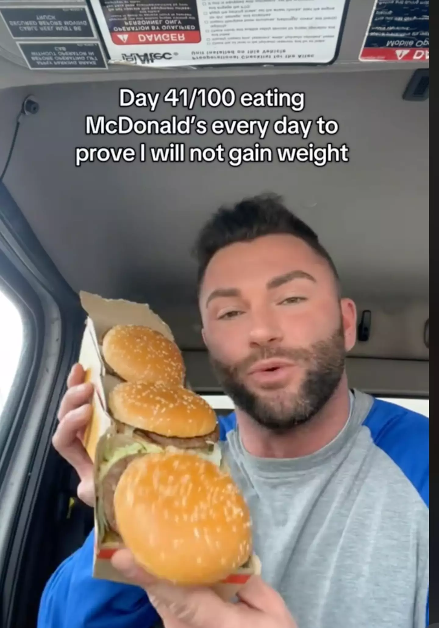 He's now up to day 41 at the time of writing (TikTok/@zona.eats)