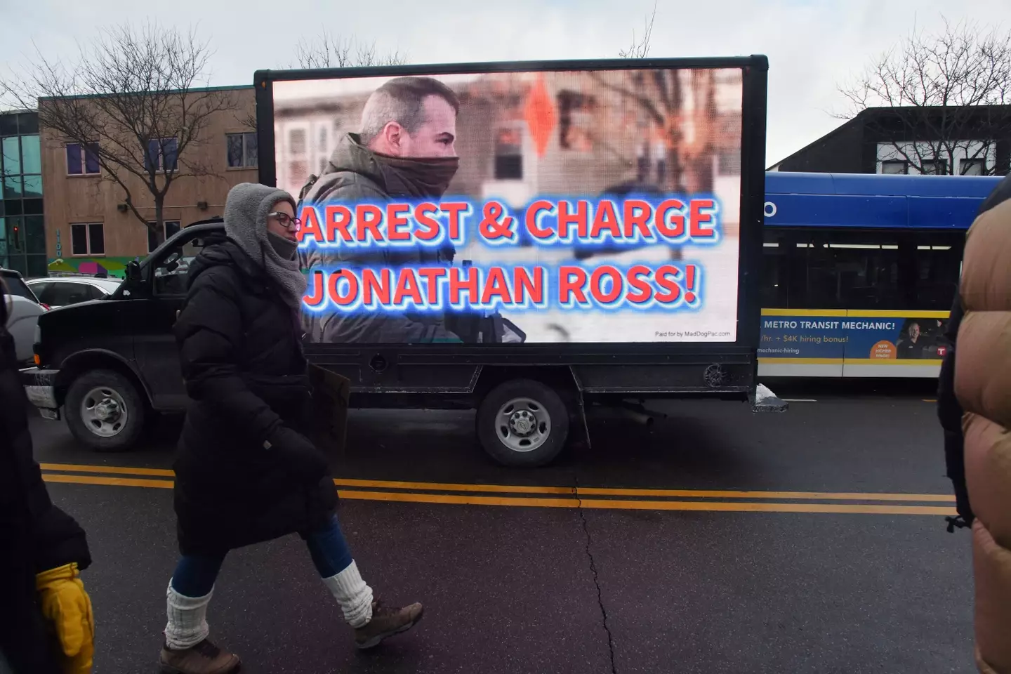 Protesters are calling for Jonathan Ross to be arrested (Octavio JONES / AFP via Getty Images)