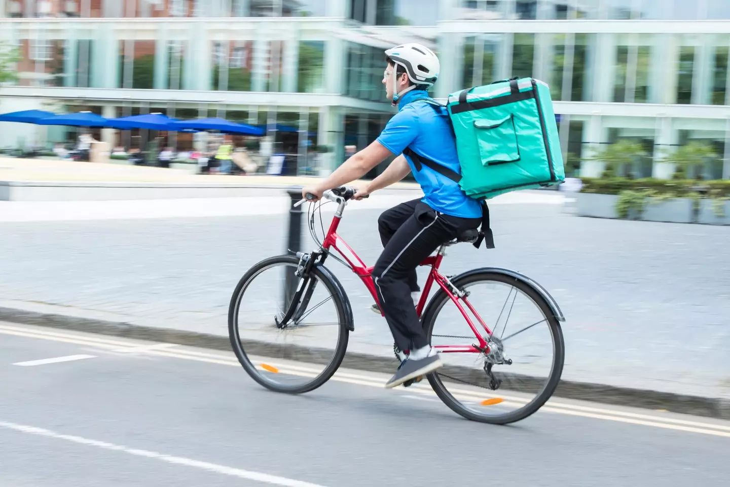 The delivery driver declines 75 percent of orders.