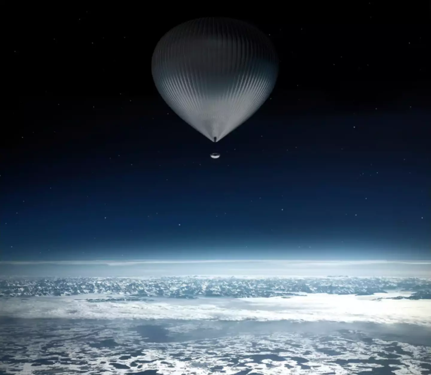 Zephalto says its balloon-suspended restaurant will rise 25 kilometers into the atmosphere.
