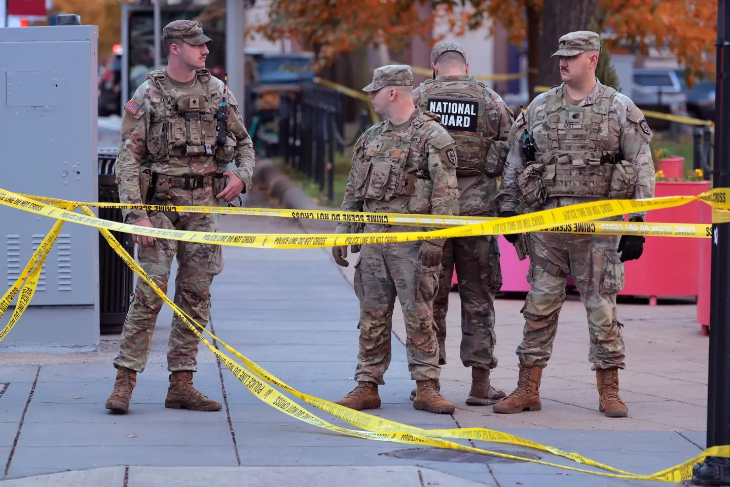 The fatal shooting has seen hundreds of troops storm DC (Chip Somodevilla/Getty Images)