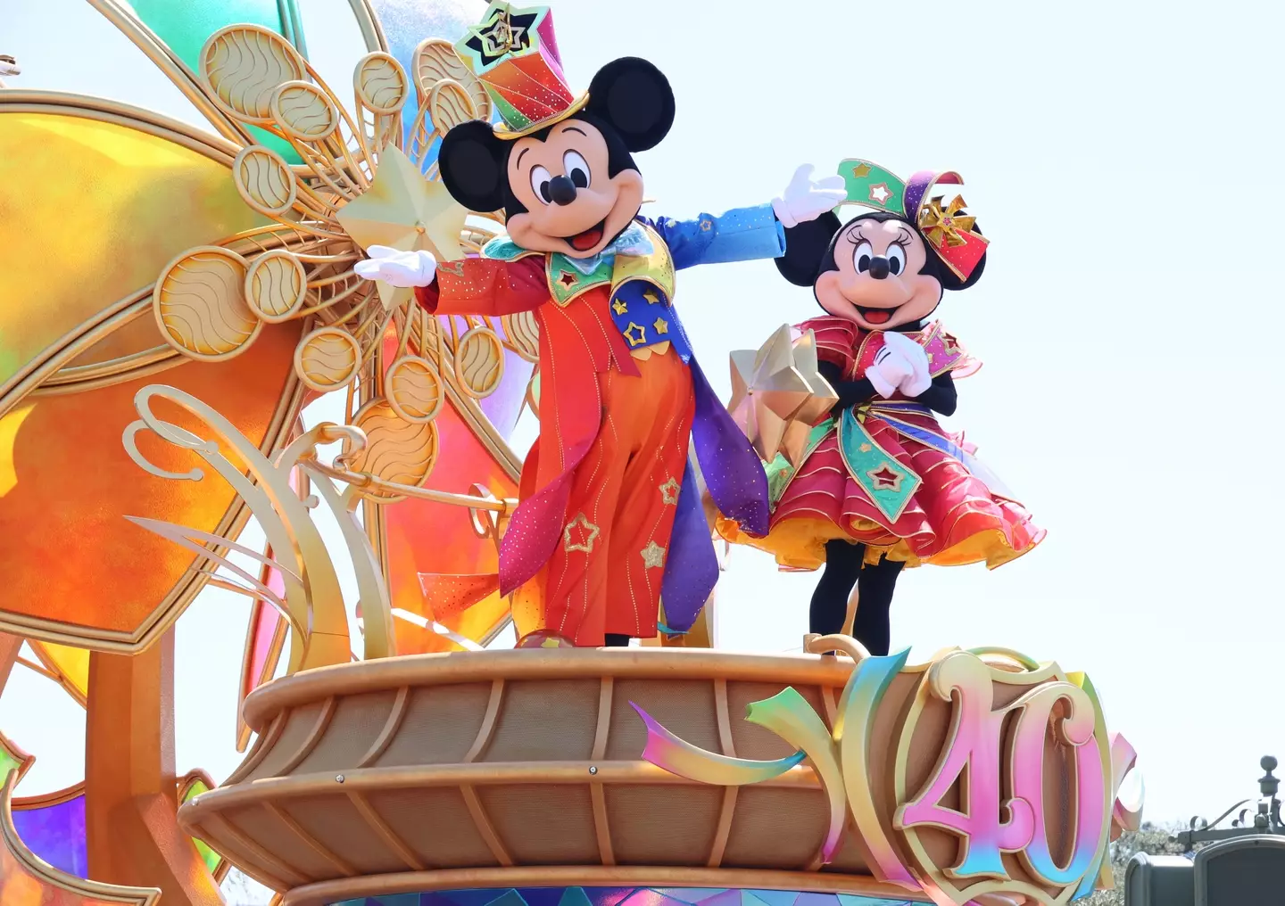 All the employees and their families got to go to Disneyland in Tokyo.