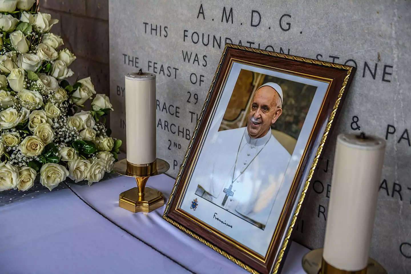 The pope's funeral is attended by world leaders (Gerald Anderson/Anadolu via Getty Images)