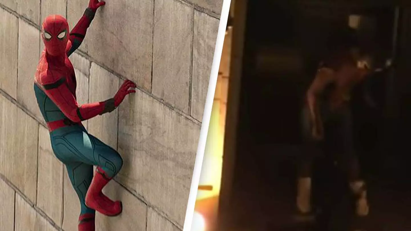 Spider-Man Spotted Climbing Building Telling Marvel To Call Him
