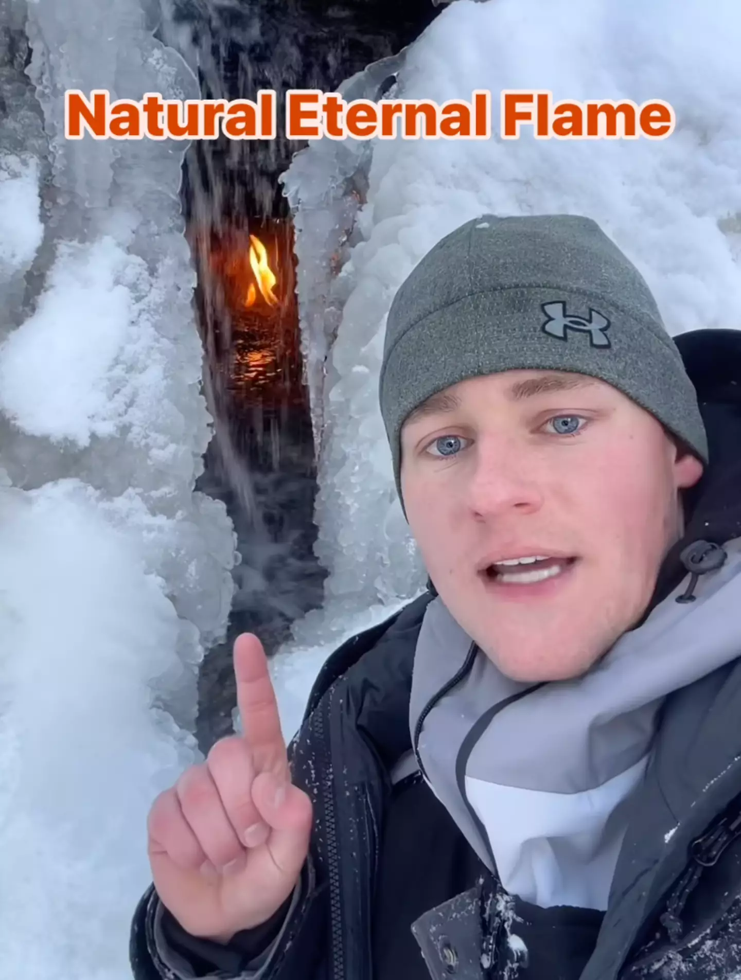 The flame is located in Chestnut Ridge Park in Erie County, New York.