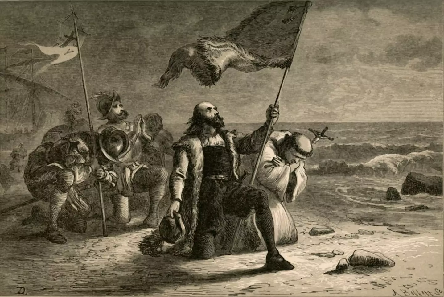 Christopher Columbus never even set foot in North America (The Print Collector/Getty Images)