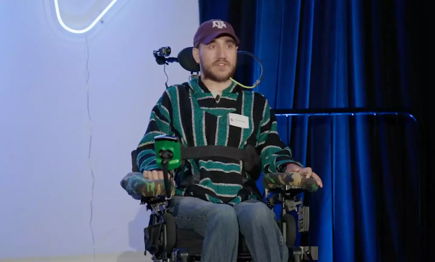 Noland discussed his life after surgery with Neuralink employees.