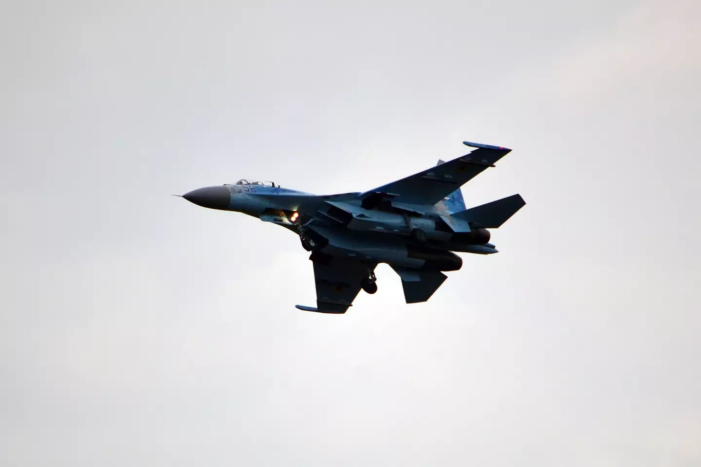 A Ukrainian fighter jet.