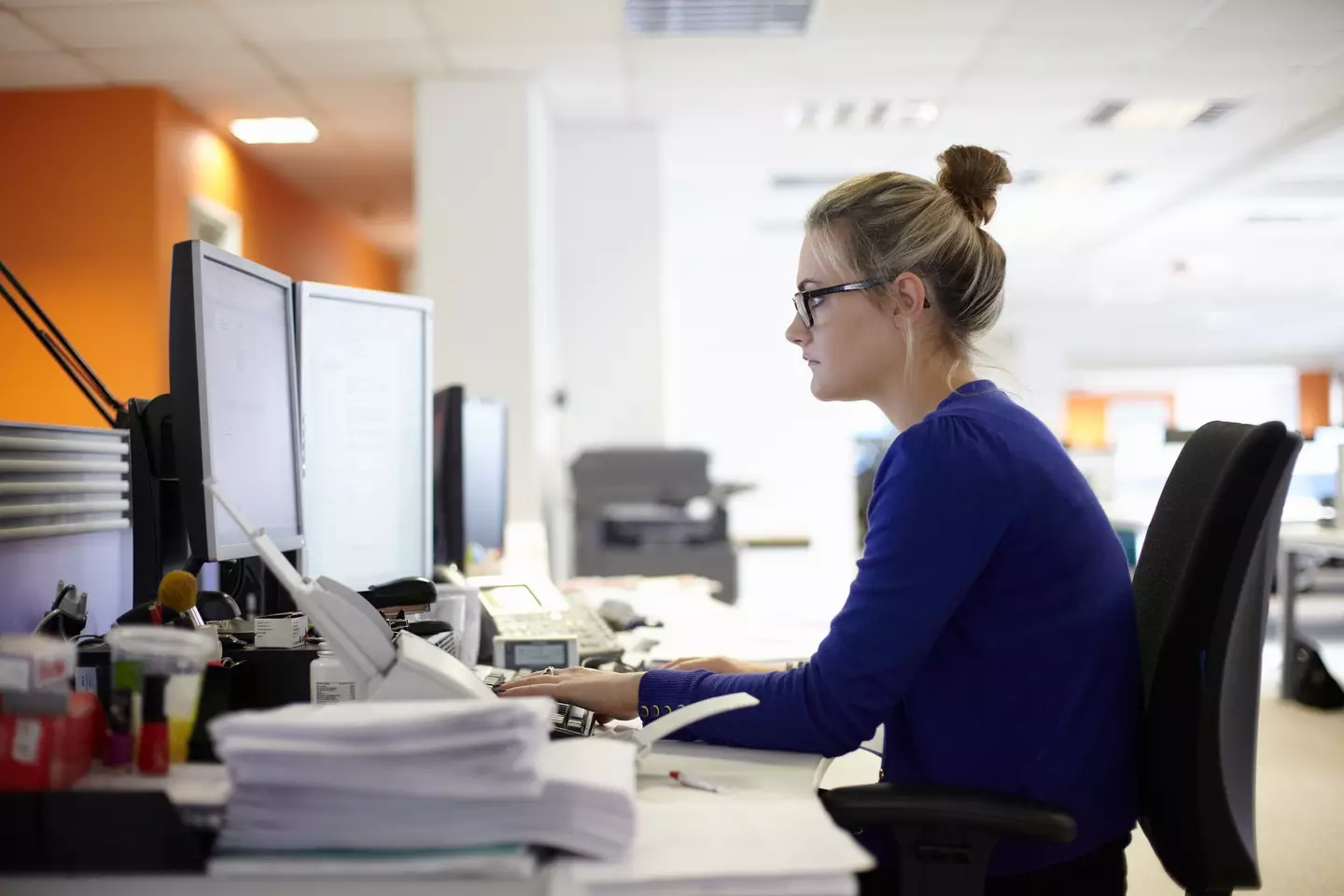 Maybe it's time to invest in that standing desk, eh? (Getty Stock Image)