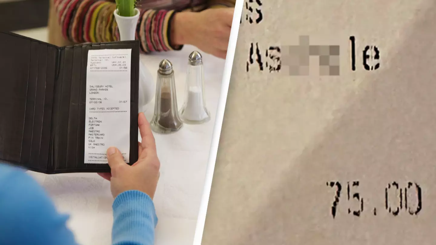 Couple stunned after spotting $15 ‘a**-hole’ charge on restaurant receipt