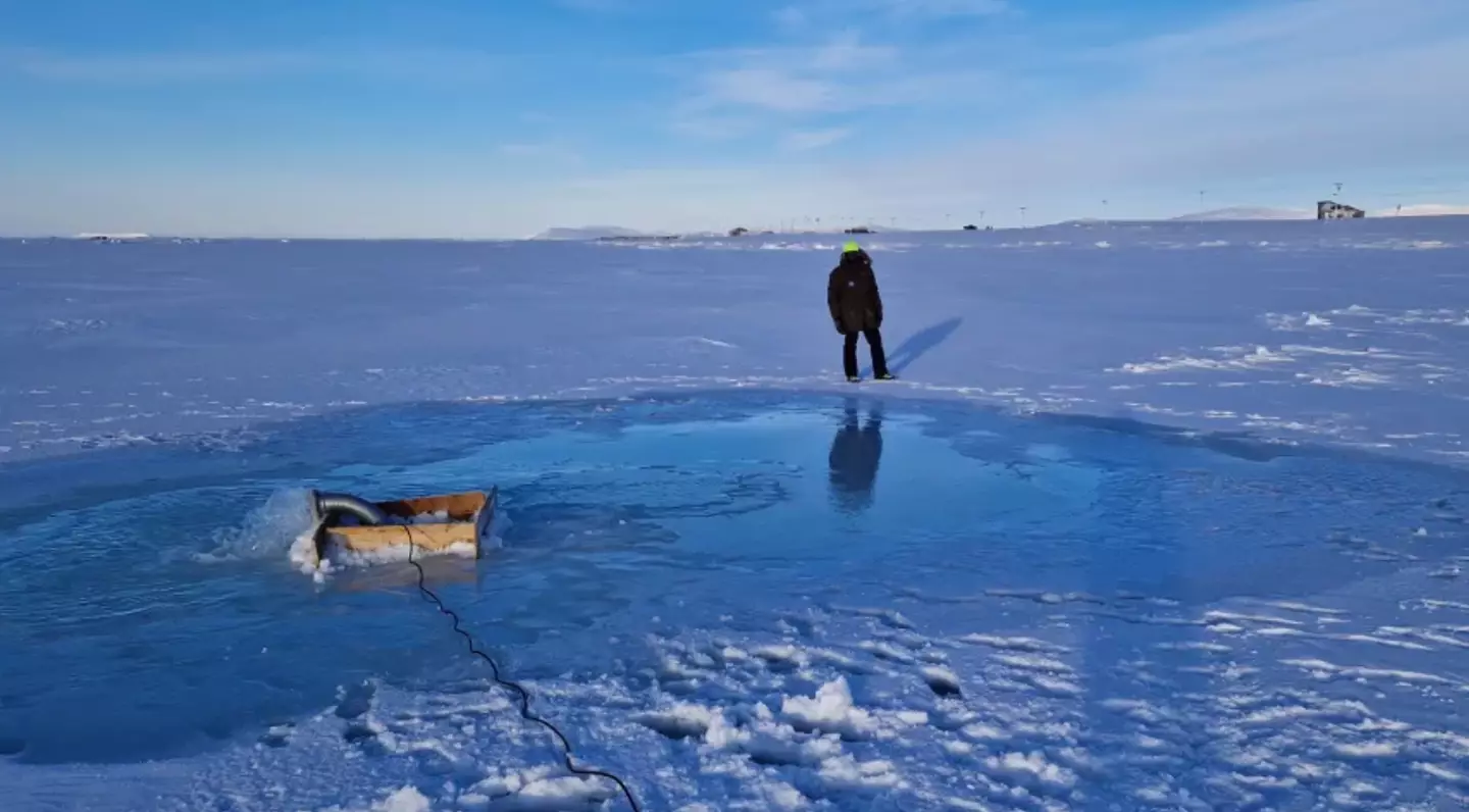 Real Ice has been drilling into the Arctic floor to get seawater to come to the surface (Real Ice)