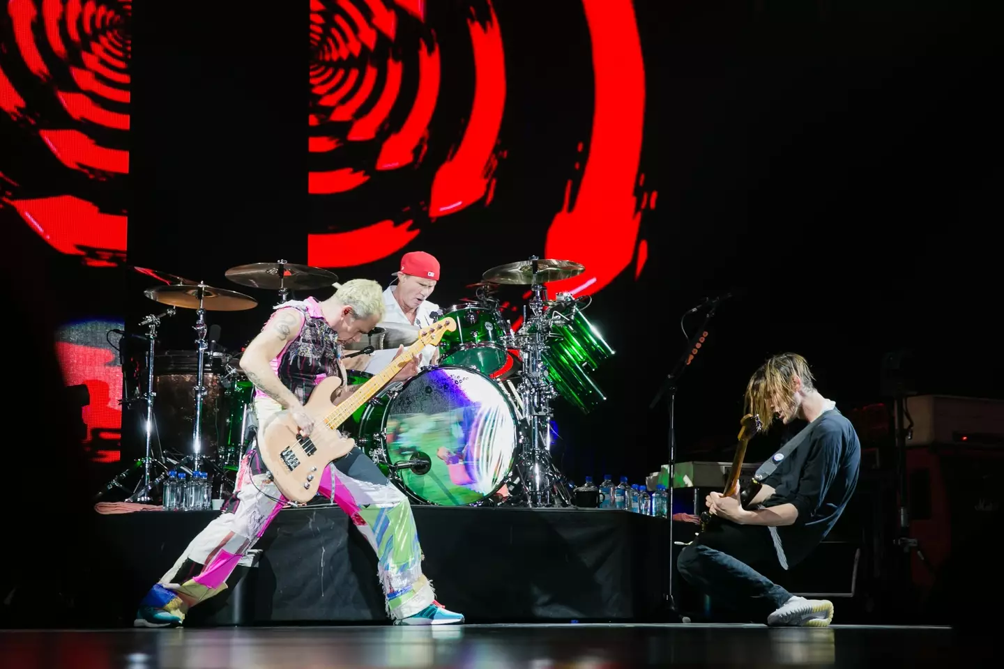Red Hot Chili Peppers on stage (Alamy)