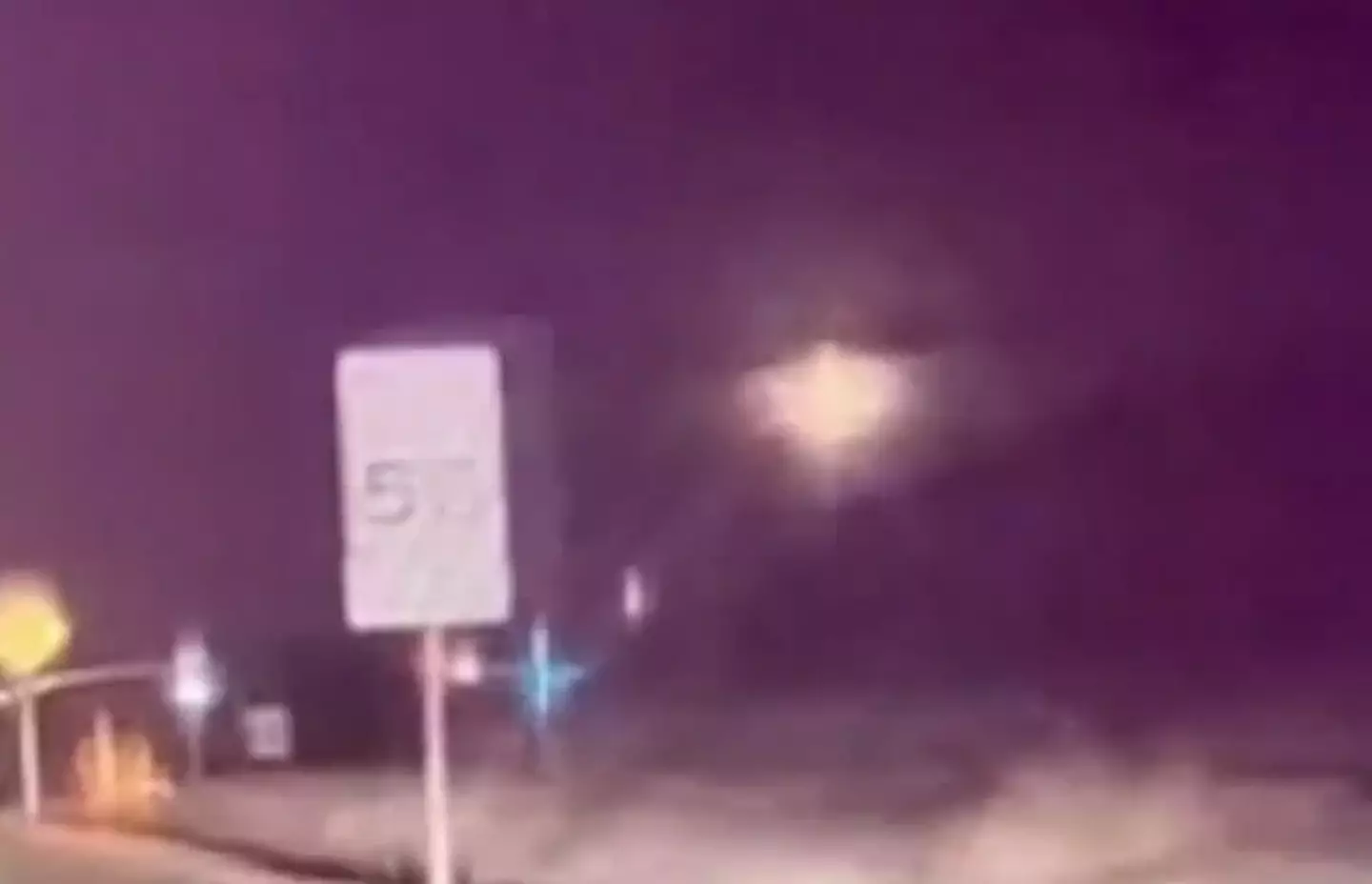 Several people were able to spot the meteor falling to the ground.