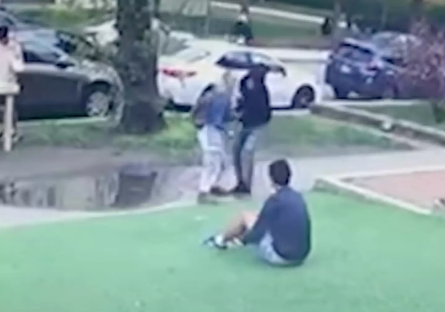 The incident was the second armed robbery to take place near the university that day (YouTube/ ABC 7 Chicago)
