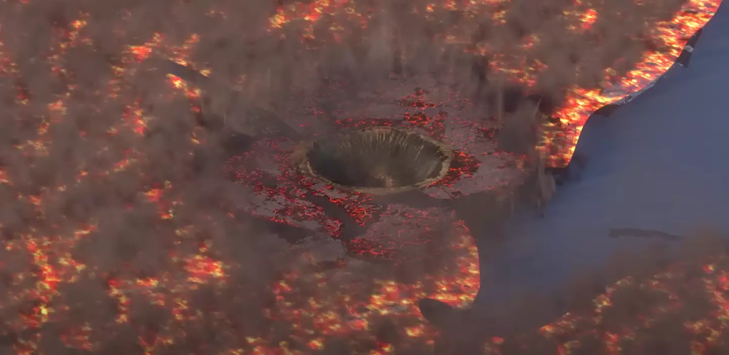 The simulation footage has gone viral.