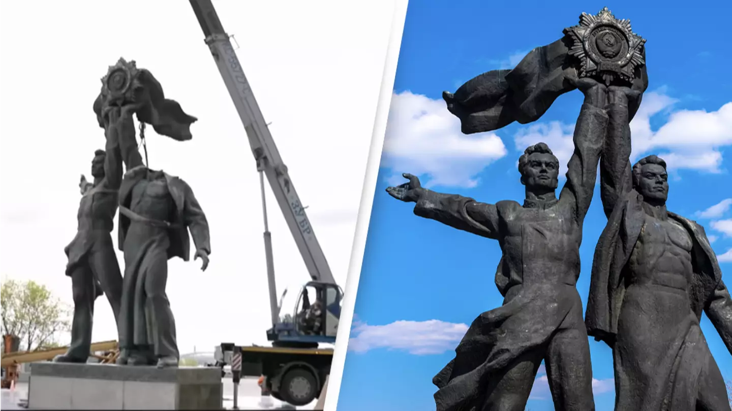 Kyiv Tears Down Soviet Friendship Statue