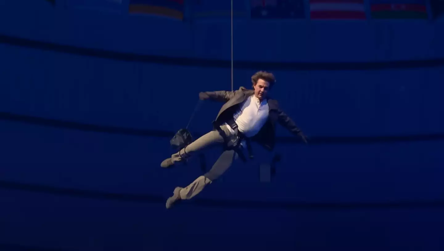 Tom Cruise played a huge part in the Olympics closing ceremony. (BBC)