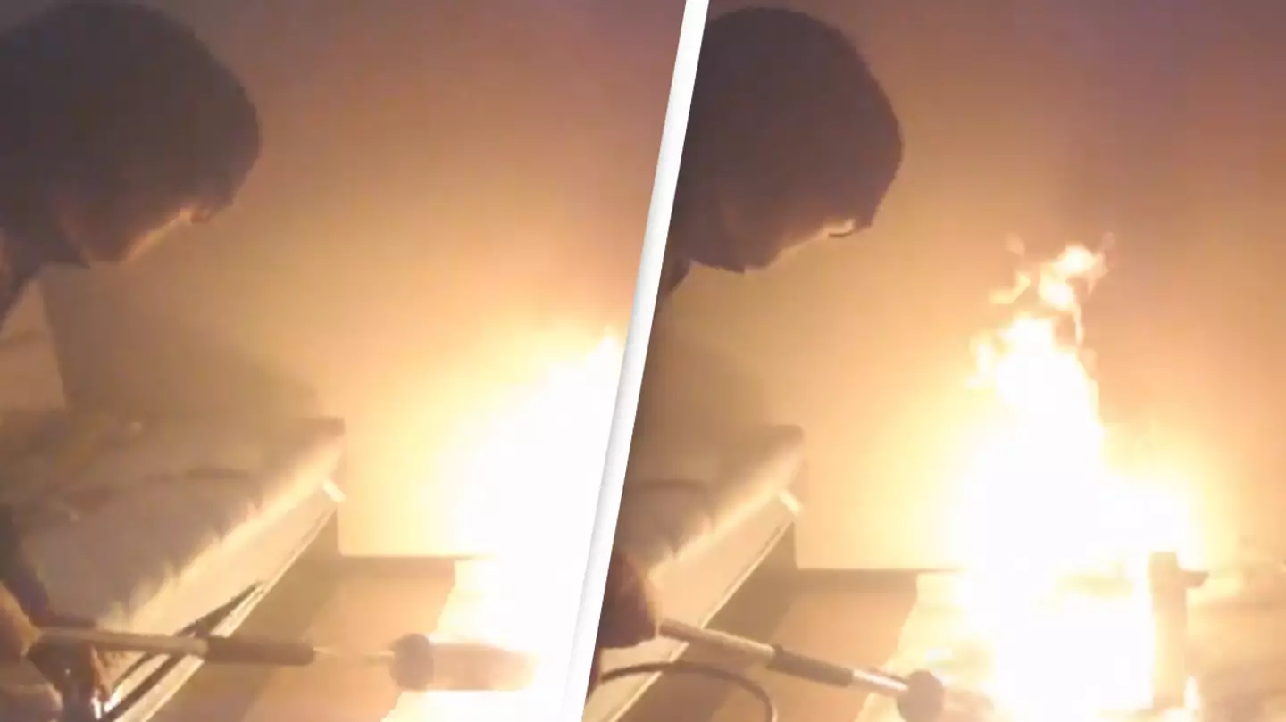 Streamer's attempt to BBQ in his room ends in disaster