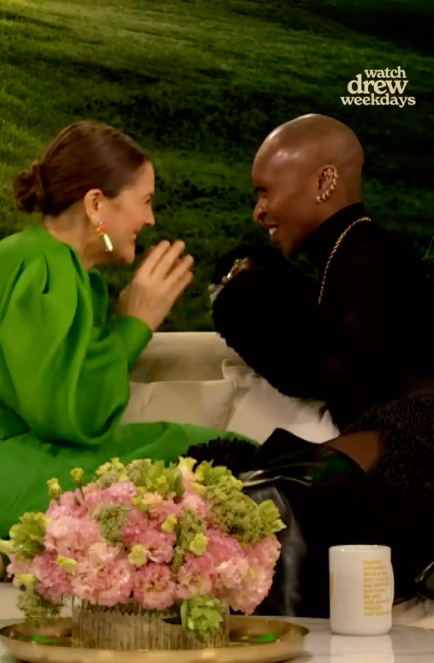 The Wicked star joined the actress on her talk show (Instagram/@thedrewbarrymoreshow)