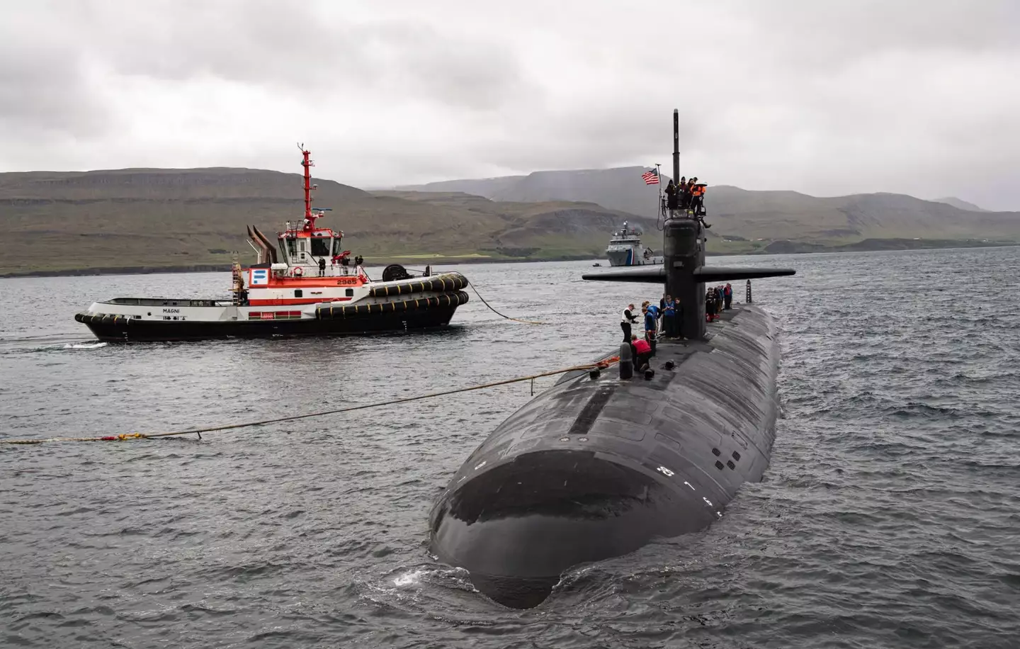 The presence of the sub sends a clear message to foes, according to one expert (US Naval Forces Europe-Africa)