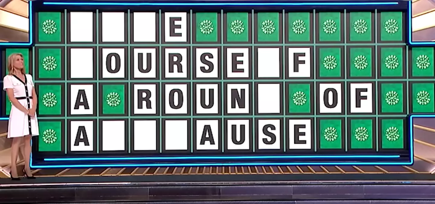 Jordan's nearly-filled puzzle (YouTube/Wheel of Fortune)